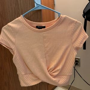 Orange crop top